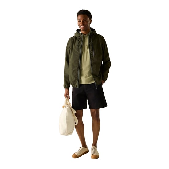 Regatta - "Shorebay" Jacke, wasserfest für Herren (Dunkel-Khaki/Schwarz) - Image 4