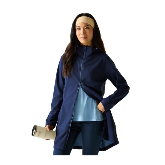 Regatta - "Carisbrooke" Jacke, wasserfest für Damen, Softshell (Dunkles Marineblau) - Image 4