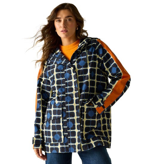Regatta - "Orla Kiely" Jacke, wasserfest für Damen, Midi-Länge (Marine) - Image 4