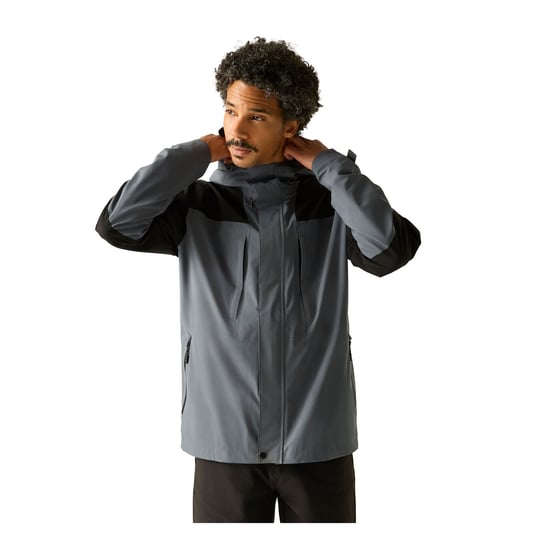 Regatta - "Freesdale" Jacke, wasserfest für Herren (Sturmgrau/Schwarz) - Image 4