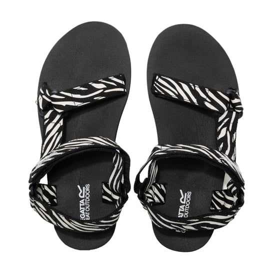 Regatta - Zebramuster Sandalen für Damen (Schwarz/Weiß) - Image 4
