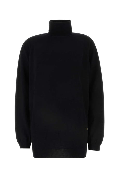 Schwarzer Wollpullover - Image 2