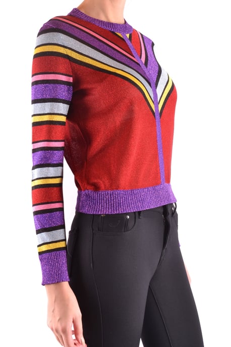 Gestreifter Strick-Glitzerpullover - Image 2