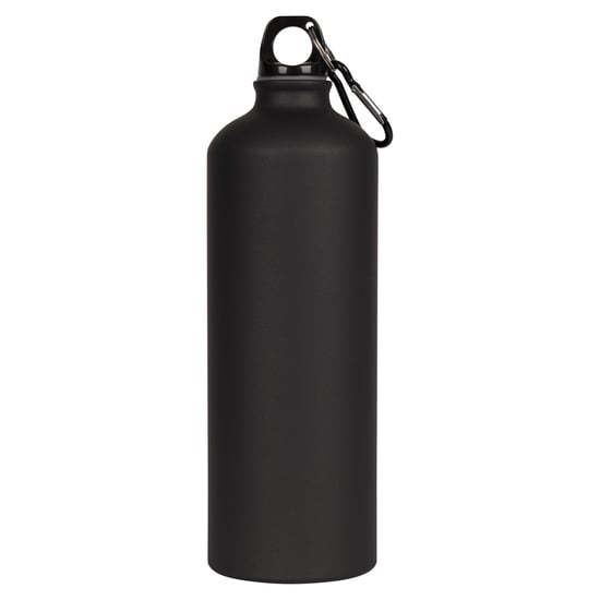 Trespass Erwachsene Slurp Wasserflasche mit Karabiner (1 Liter) (Matt Schwarz) - Image 2