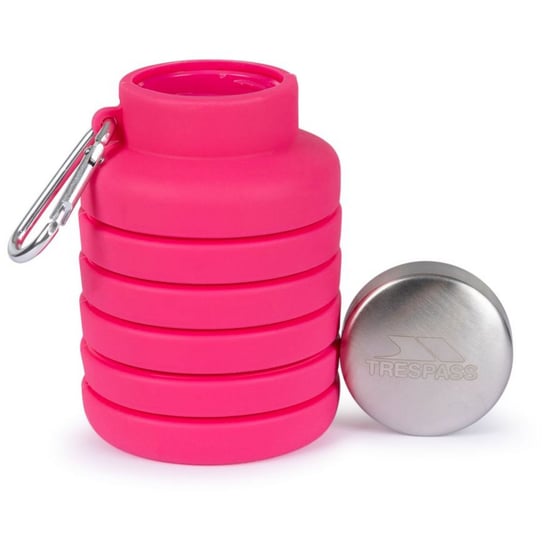 Trespass - Wasserflasche "Vavo", Faltbar, Silikon (Flamingo-Rosa) - Image 3