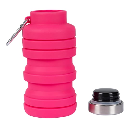 Trespass - Wasserflasche "Vavo", Faltbar, Silikon (Flamingo-Rosa) - Image 4