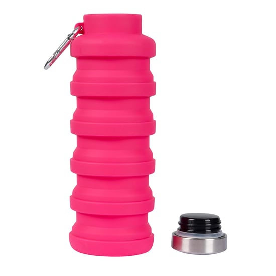 Trespass - Wasserflasche "Vavo", Faltbar, Silikon (Flamingo-Rosa) - Image 5