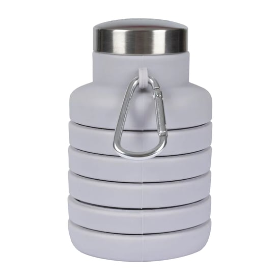 Trespass - Wasserflasche "Vavo", Faltbar, Silikon (Platin) - Image 2