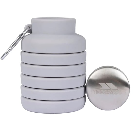 Trespass - Wasserflasche "Vavo", Faltbar, Silikon (Platin) - Image 3