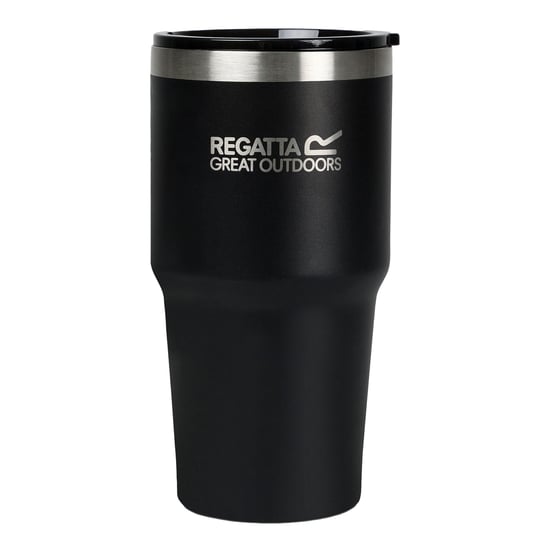 Regatta - Trinkbecher, Thermisches Material, Reise, 600ml (Schwarz) - Image 1