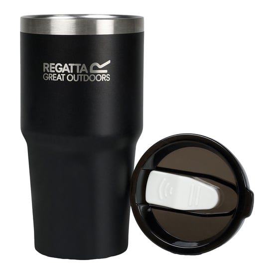 Regatta - Trinkbecher, Thermisches Material, Reise, 600ml (Schwarz) - Image 3