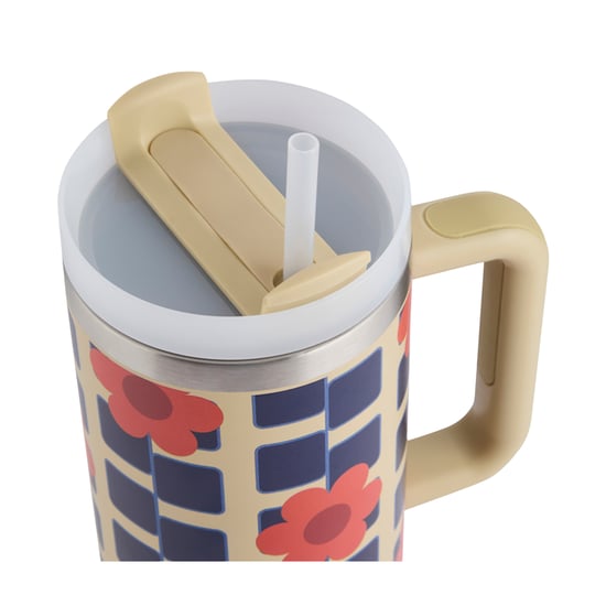 Regatta - "Orla Kiely" Reisebecher, Floral, Isoliert (Orange) - Image 3