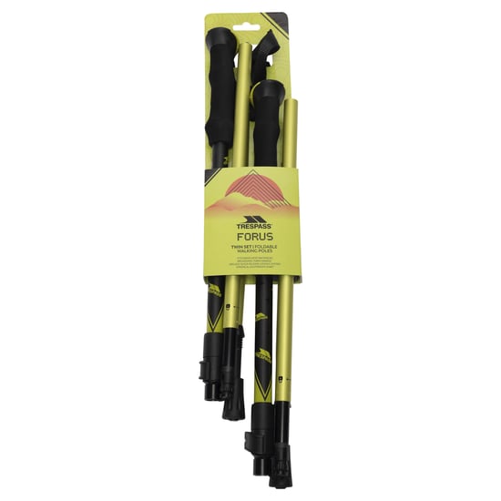Trespass - "Forus" Faltbar-Wanderstock-Set (Fluoreszierendes Grün) - Image 3