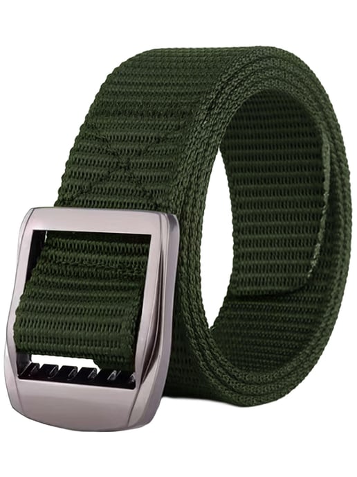 Enzo | 2er Pack Herren Canvas Gürtel - Schwarz & Khaki - Image 4