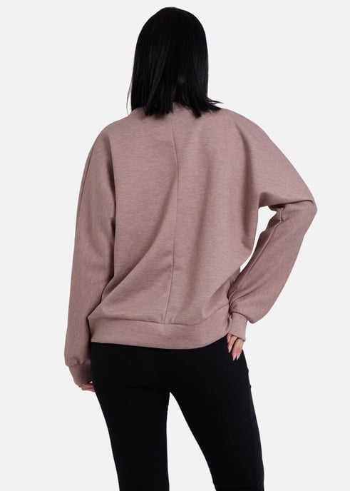 Mokka Bow Front Übergrößen Pullover Top - Image 4
