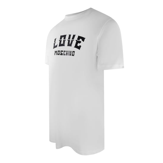 Moschino T-shirt Mit Auffälligem Logo (weiß) - Image 3