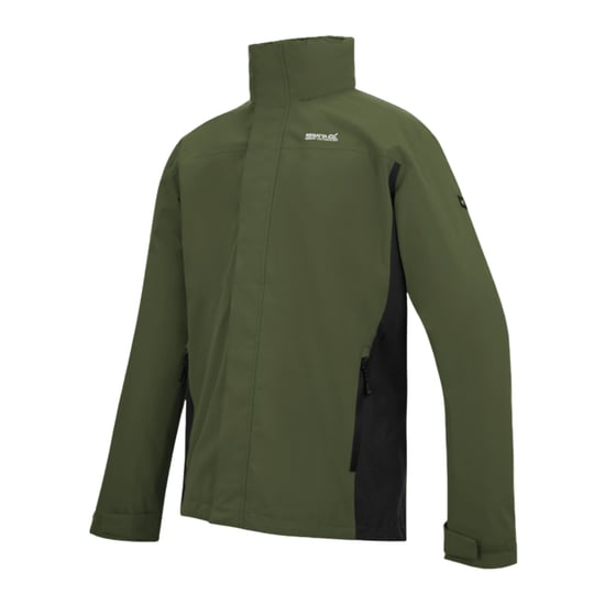 Regatta - "Matt II" Jacke, wasserfest für Herren (Dunkel-Khaki/Schwarz) - Image 3