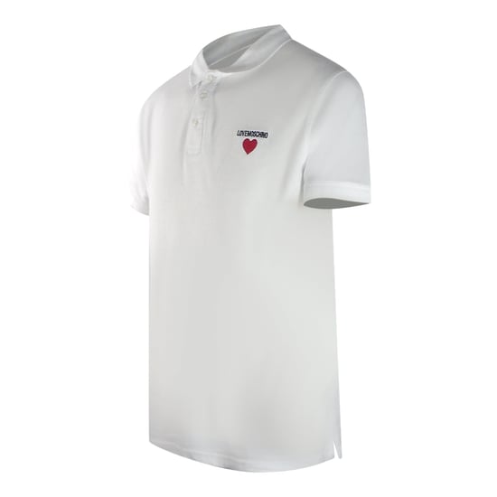 Weißes Poloshirt Mit Moschino-herzlogo - Image 2