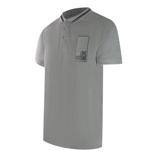 Moschino Box Logo Graues Poloshirt - Image 2