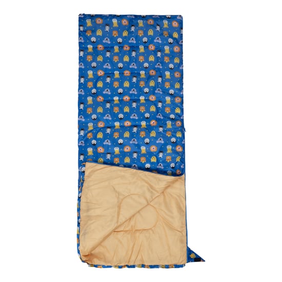 Trespass - Schlafsack, Tierprint, 2 Jahreszeiten (Blau/Bunt) - Image 2