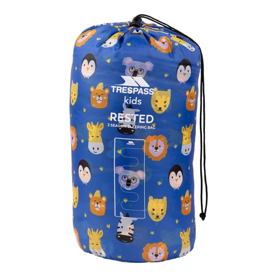 Trespass - Schlafsack, Tierprint, 2 Jahreszeiten (Blau/Bunt) - Image 4
