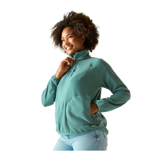 Regatta - "Frankie" Fleece-Oberteil für Damen, mit kurzem Reißverschluss (Moos) - Image 4