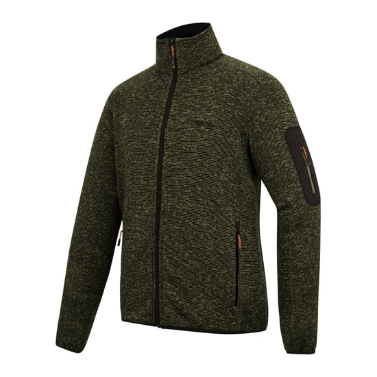 Regatta - "Newhill" Fleecejacke für Herren, Durchgehender Reißverschluss, meliert (Dunkel-Khaki) - Image 3