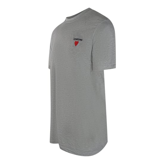 Moschino T-shirt Mit Kleinem Logo, Grau - Image 4