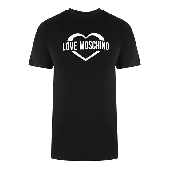 Moschino T-shirt Mit Auffälligem Herzlogo (schwarz) - Image 1