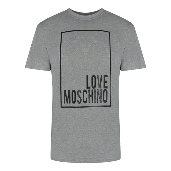 Moschino Box Logo Graues T-shirt - Image 1