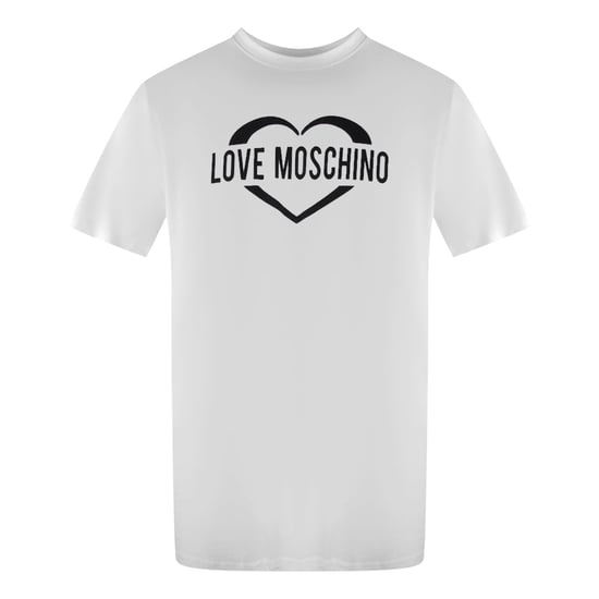 Moschino T-shirt Mit Auffälligem Herzlogo (weiß) - Image 1