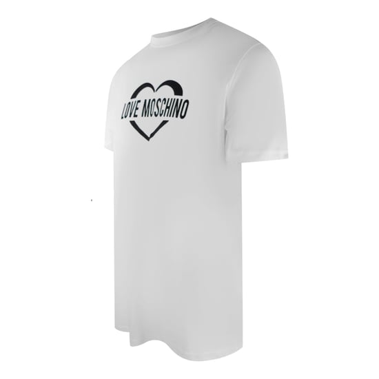 Moschino T-shirt Mit Auffälligem Herzlogo (weiß) - Image 3