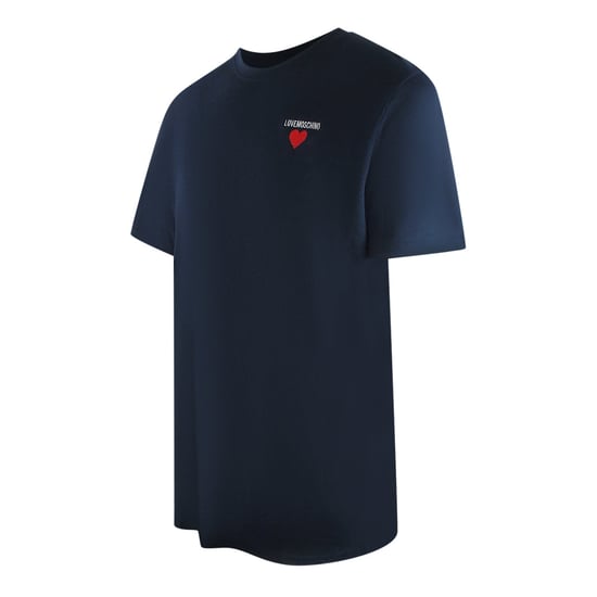 Love Moschino T-shirt Mit Kleinem Herzlogo In Marineblau - Image 3