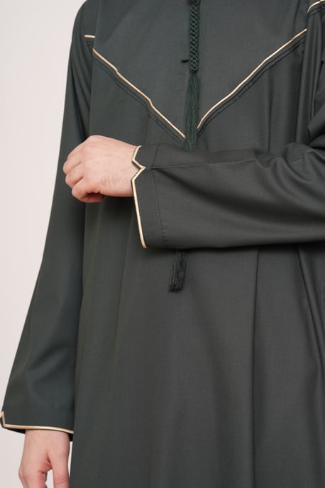 Herren Ramadan Grüne marokkanische Jubba-Robe Djellaba Eid Thobe – TT-007 - Image 5
