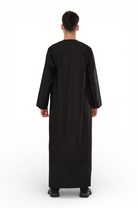 Herren Eid Schwarz Marokkanische Jubba Robe Djellaba Ramadan Eid Thobe – HM11 - Image 5