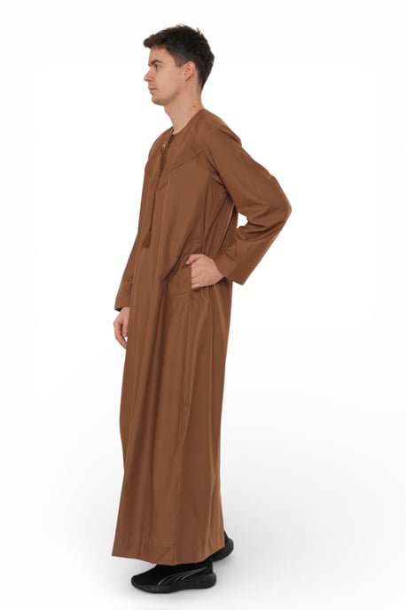 Herren Eid Kamelbraun Marokkanische Jubba Robe Djellaba Ramadan Eid Thobe – HM11 - Image 5