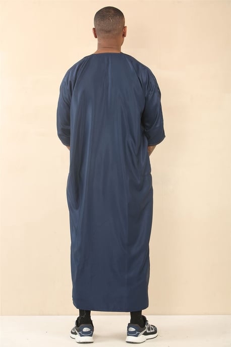 Blaue marokkanische Thobe Djellaba Jubba Robe für Herren Eid - Image 4