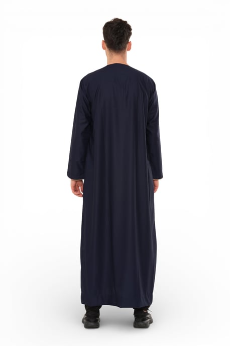 Herren Navy Ramadan marokkanische Jubba Robe Djellaba Eid Kaftan Thobe LFS -TT-007 - Image 5