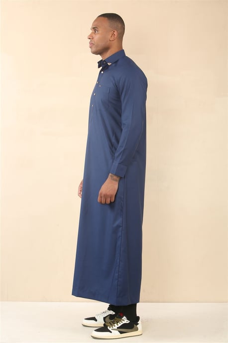 Thobez Herren-Thobe (Jubba), arabische/islamische Robe - Marineblau - Image 3