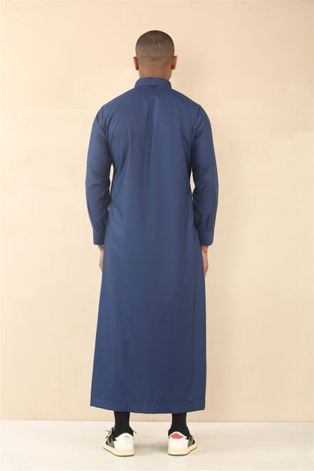Thobez Herren-Thobe (Jubba), arabische/islamische Robe - Marineblau - Image 4