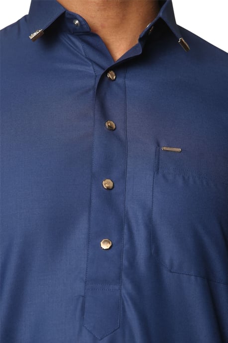 Thobez Herren-Thobe (Jubba), arabische/islamische Robe - Marineblau - Image 5