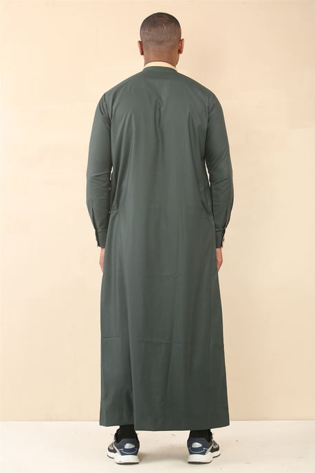 Grüner Thobe für Herren, arabische saudi-arabische emiratische islamische Kleidung, Jubba-Robe - Image 5