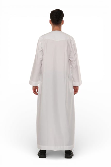 Herren Weiße Eid Marokkanische Thobe Robe Djellaba Ramadan Eid Jubba LFS- HM10 - Image 5