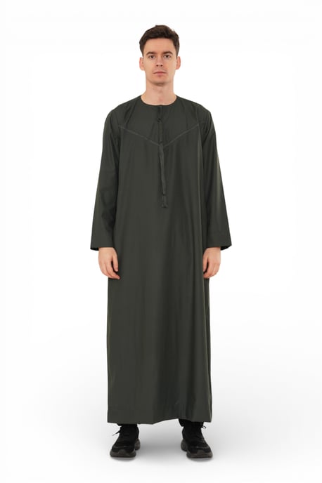 Herren Ramadan Eid Grüne marokkanische Jubba Robe Djellaba Thobe – TT-008 - Image 1