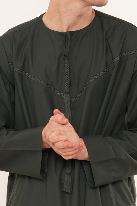 Herren Ramadan Eid Grüne marokkanische Jubba Robe Djellaba Thobe – TT-008 - Image 5