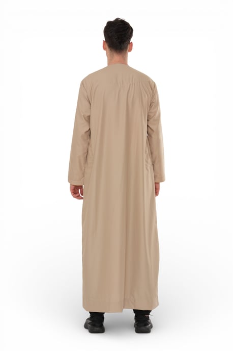 Herren Ramadan Beige Marokkanische Jubba Robe Djellaba Eid Thobe – TT-007 - Image 5