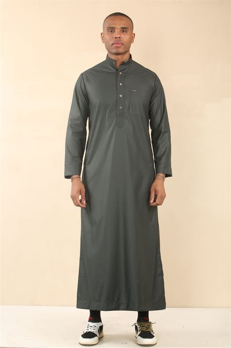 Blauer Herren-Thobe, arabische saudi-arabische emiratische islamische Kleidung, Jubba-Robe - Image 1