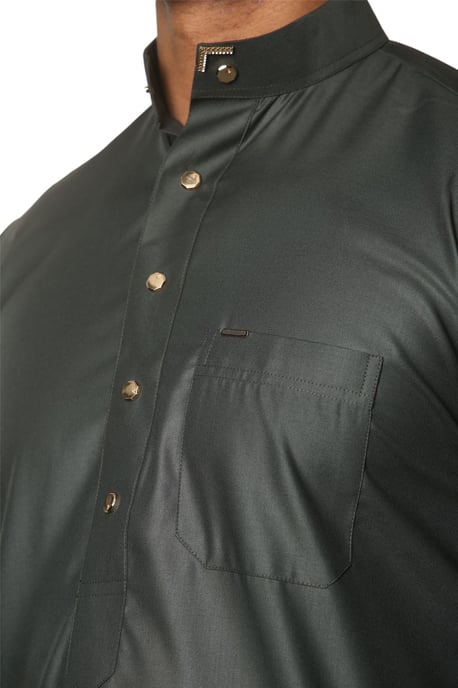 Blauer Herren-Thobe, arabische saudi-arabische emiratische islamische Kleidung, Jubba-Robe - Image 5