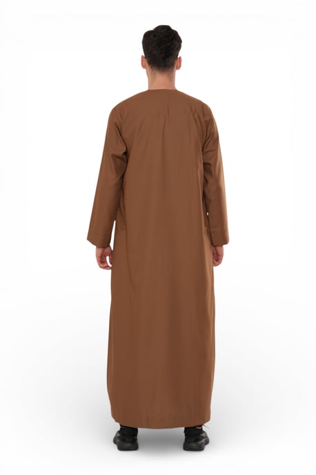 Herren Eid Kamelbraun Marokkanische Thobe Robe Djellaba Ramadan Eid Jubba- HM10 - Image 5