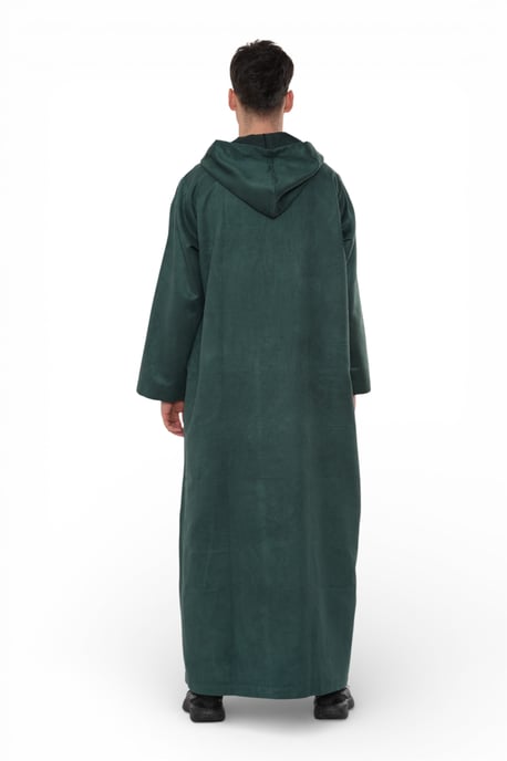 Herren Kapuzen-Eid-grüne marokkanische Jubba-Robe Ramadan Eid Thobe – HM12 - Image 4